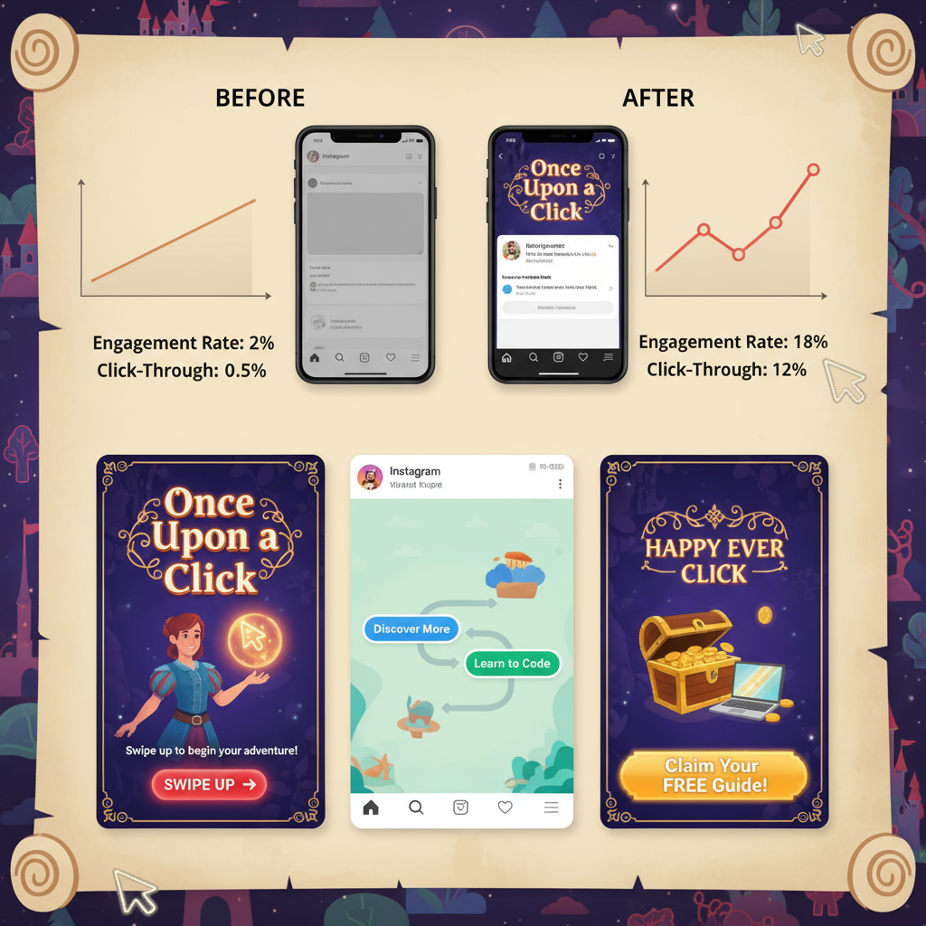 Enhancing Stories with Visuals, Captions, and Interactive Elements — instagram once upon a click