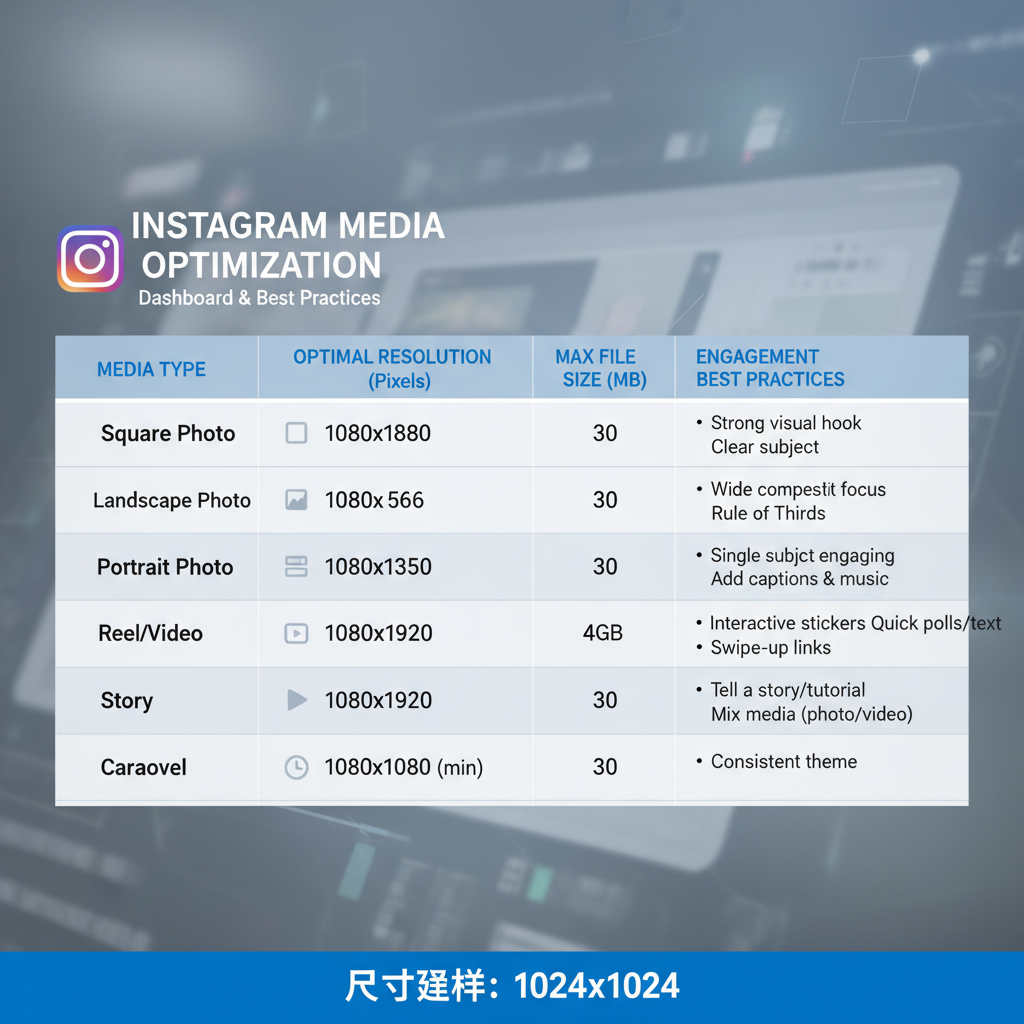 Standard Instagram Square Post Size and Resolution — instagram post different sizes guide 2024
