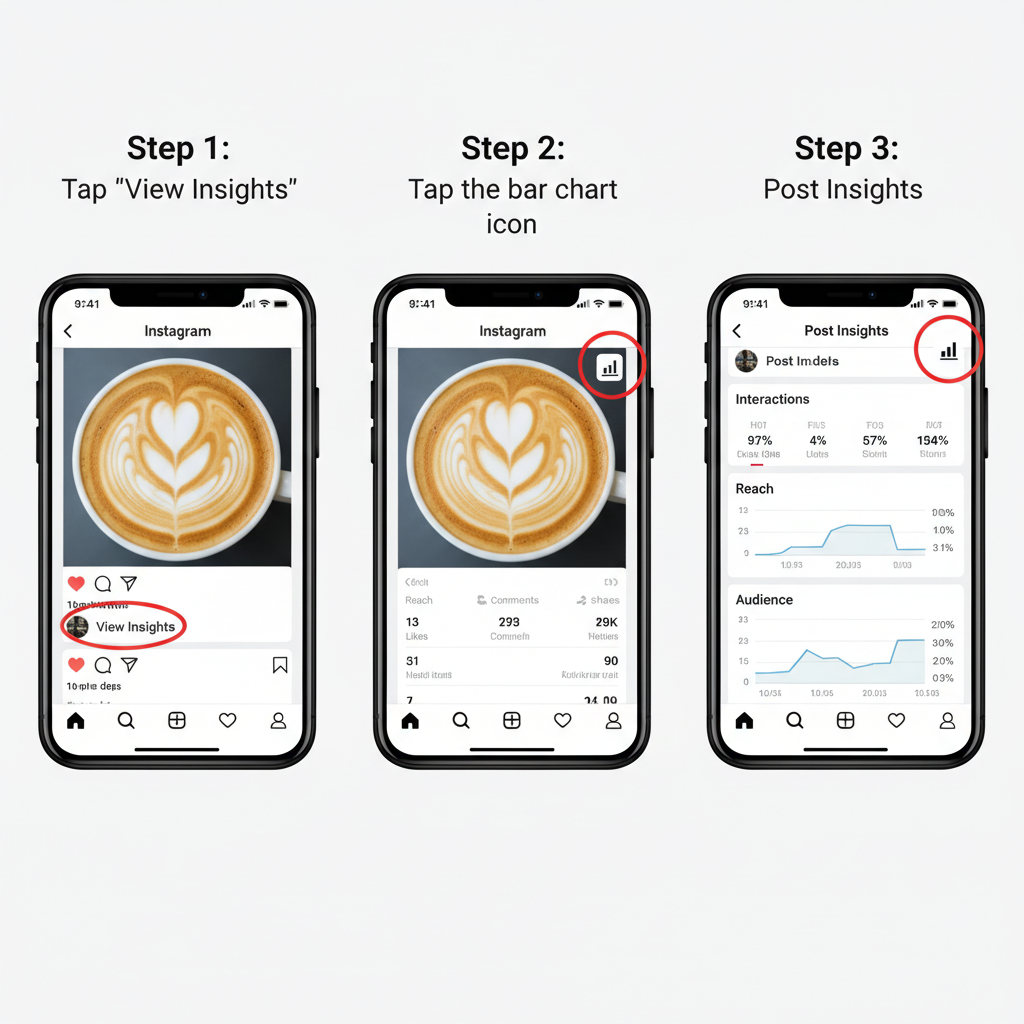 Where to Find Post Insights in the Instagram App — instagram post insights icons explained
