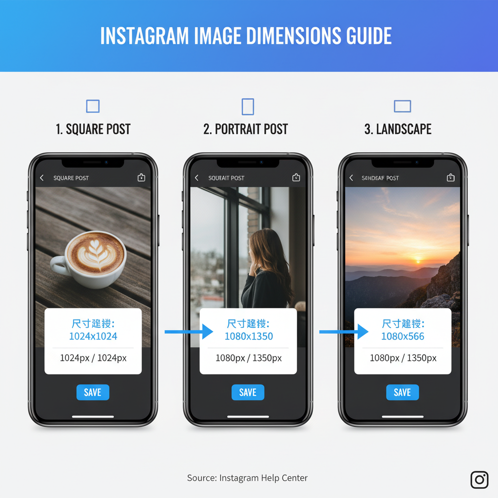 Portrait/Vertical Posts: 1080 x 1350 px — instagram post sizes guide optimal dimensions