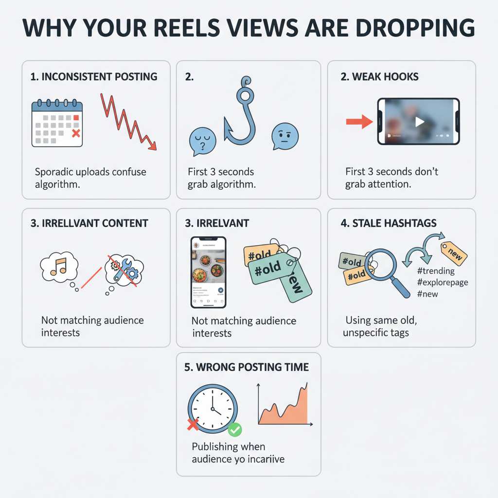 Common Reasons Reels Views Drop — instagram reels views decrease