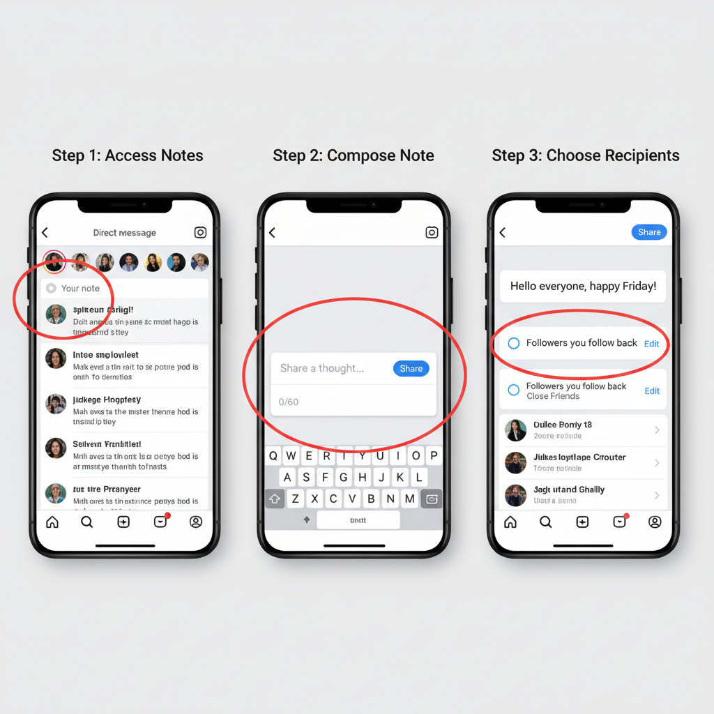 Accessing the Notes Tab from Messages — instagram sharing a note
