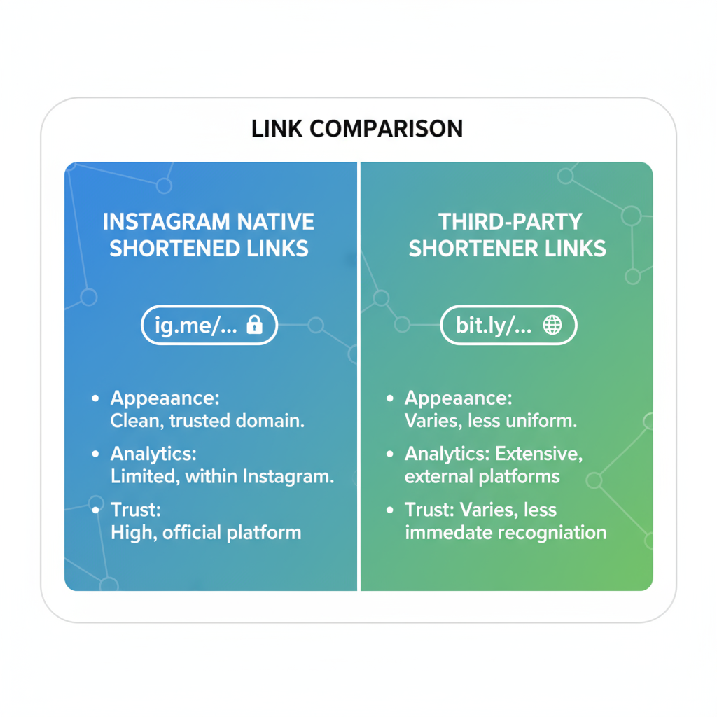 How Instagram Shortens Links Natively — instagram shortened links and features