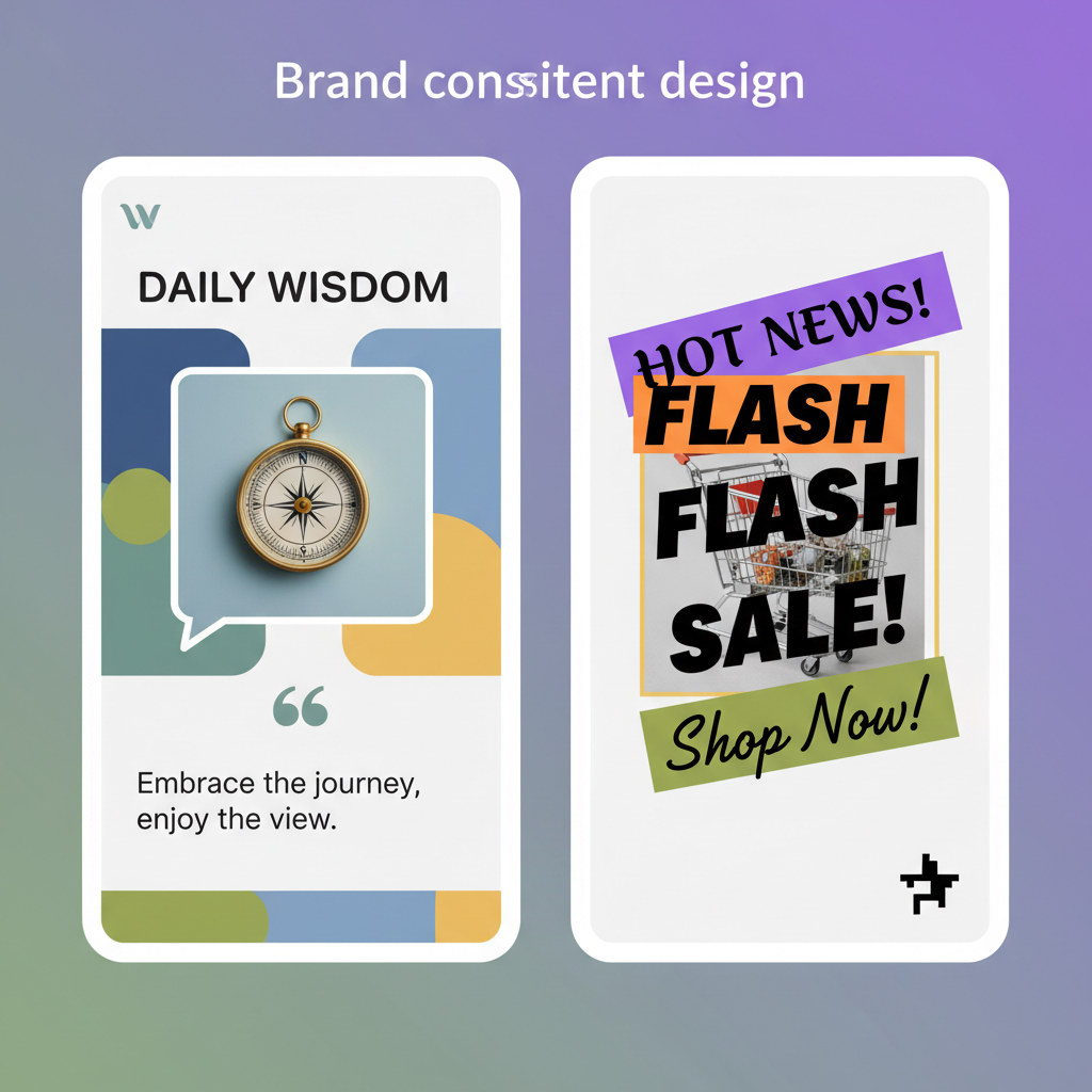 Use Branded Color Palettes and Consistent Typography — instagram story design ideas
