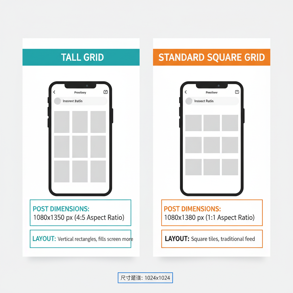 Designing Tall Grid Visuals That Draw the Eye — instagram tall grid tips
