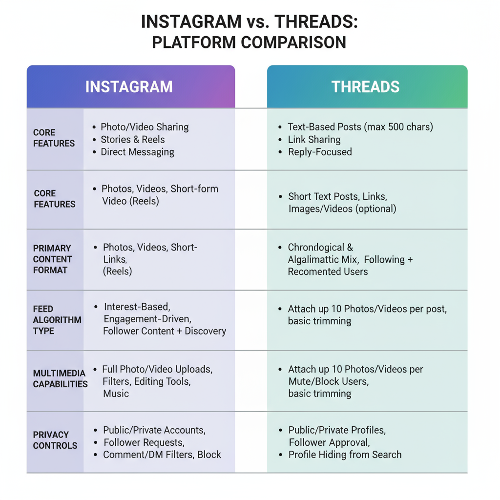 Instagram vs Threads: Features, Differences, and Use Cases — instagram vs threads