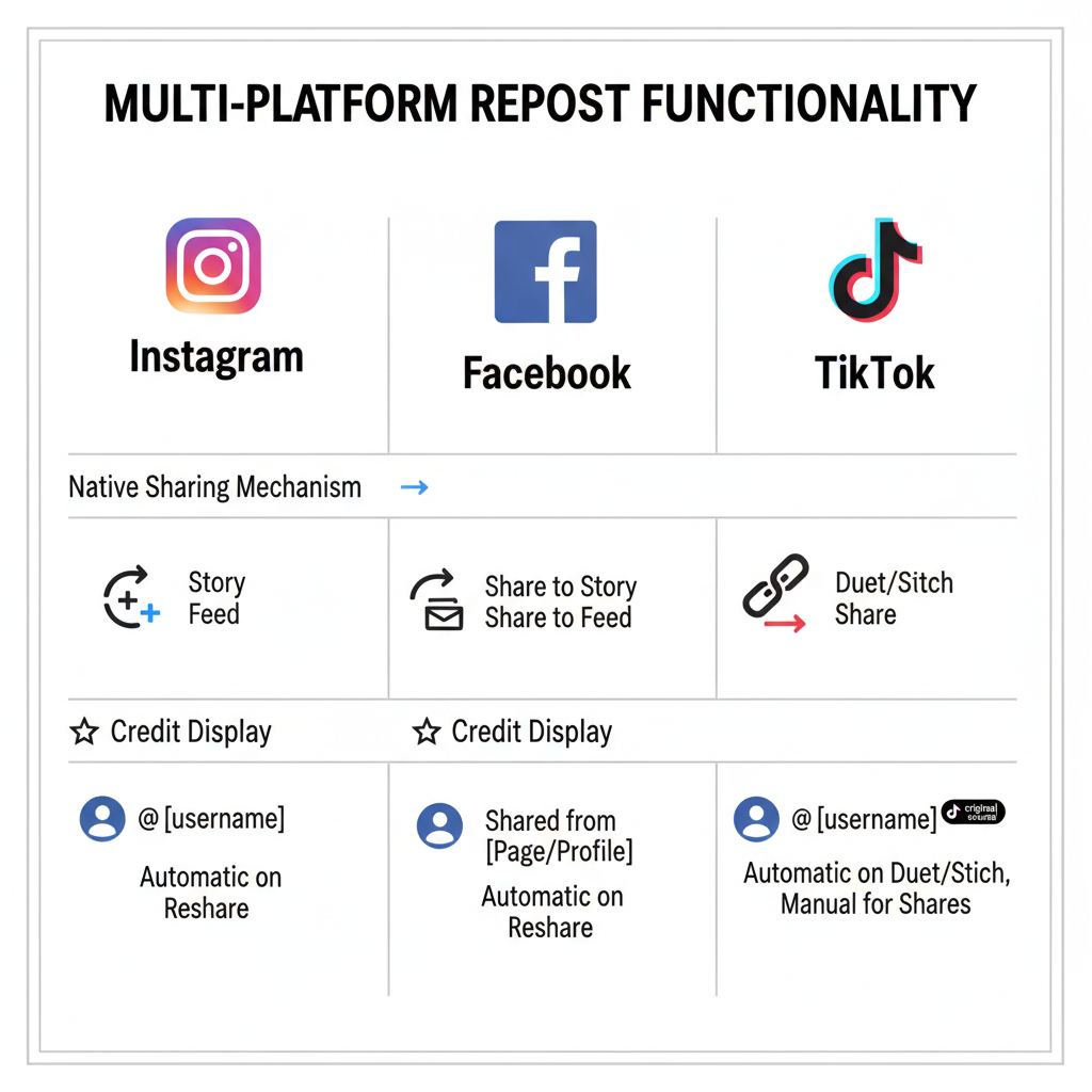 Platform-specific Implementations — is retweet and repost the same