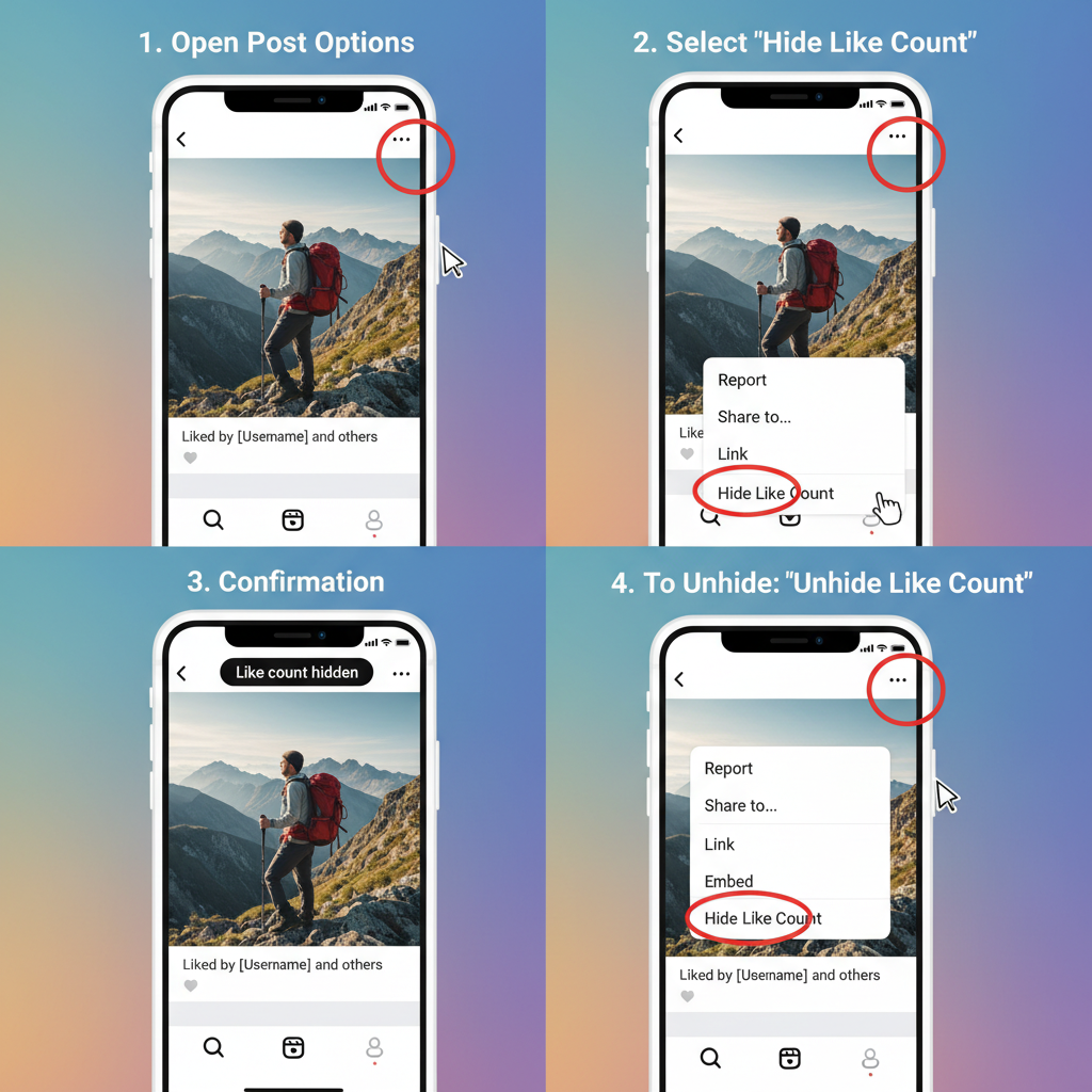 How to Hide Like Counts on Your Own Instagram Posts — is there a way to hide your likes on instagram