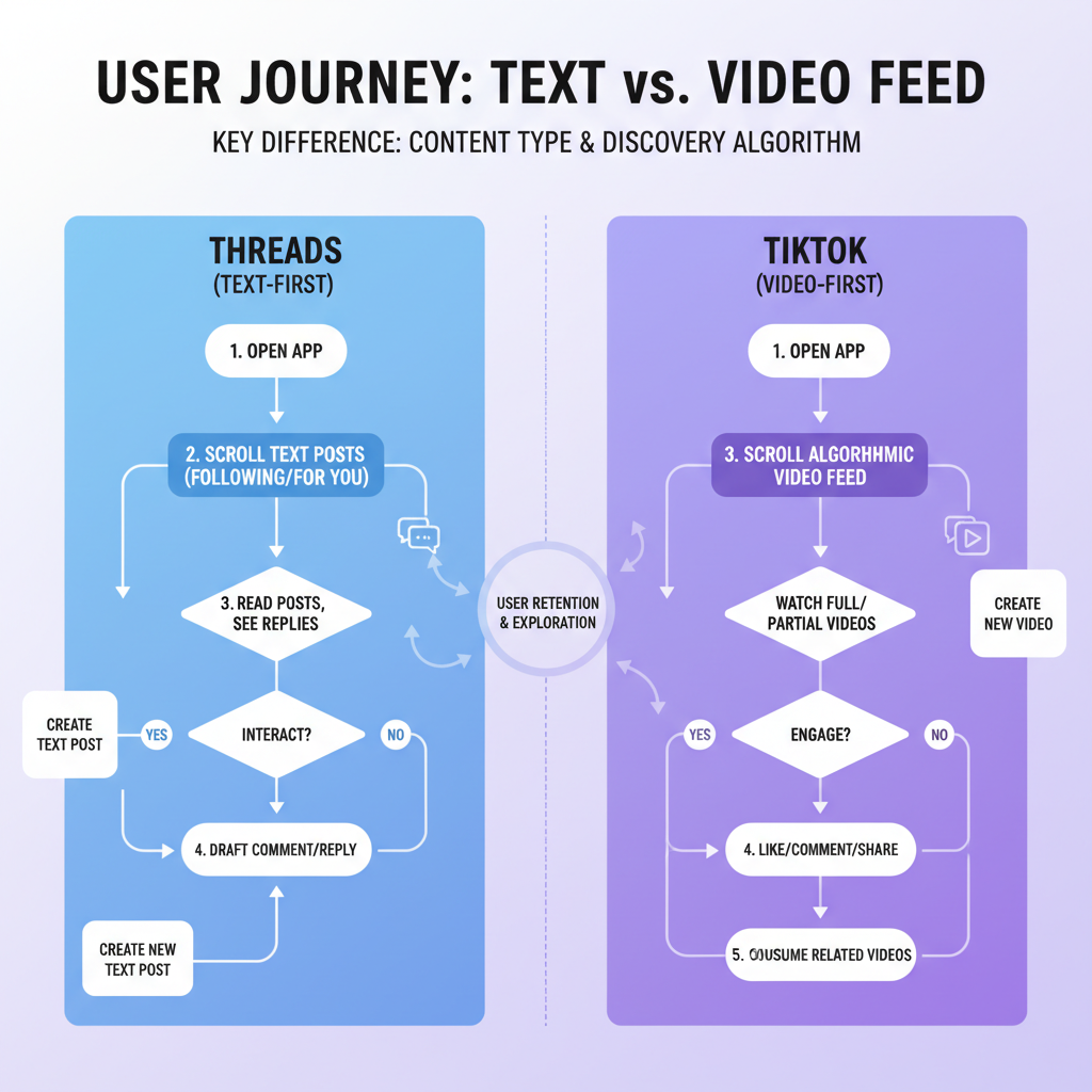 Threads as a Text-First Social App — is threads like tiktok