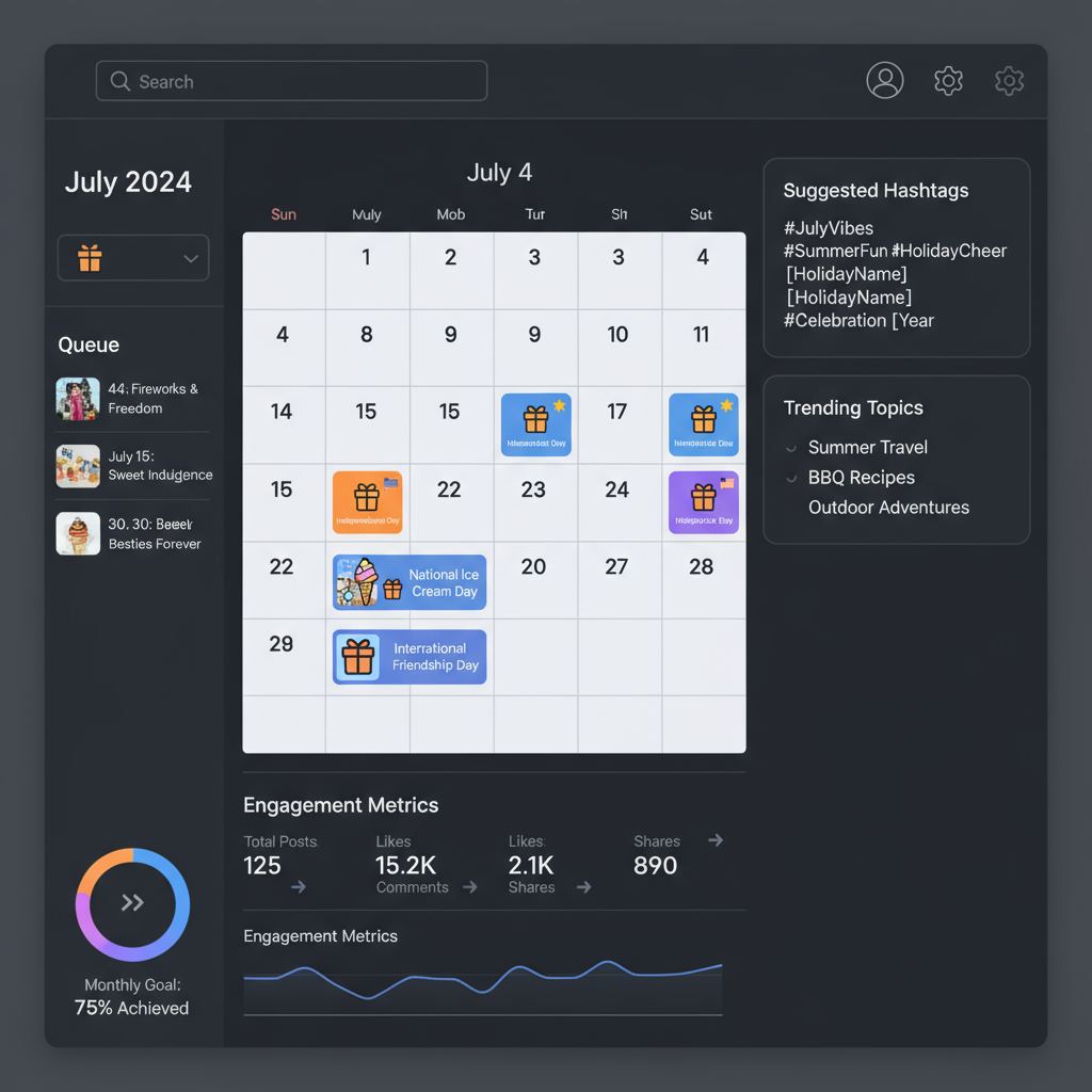 Comprehensive List of July Social Media Holidays (Global, US, and Niche) — july social media holidays content ideas marketing tips