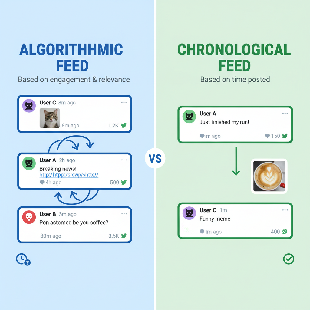 Understanding Twitter's Algorithmic vs Chronological Feed Options — latest tweets on twitter
