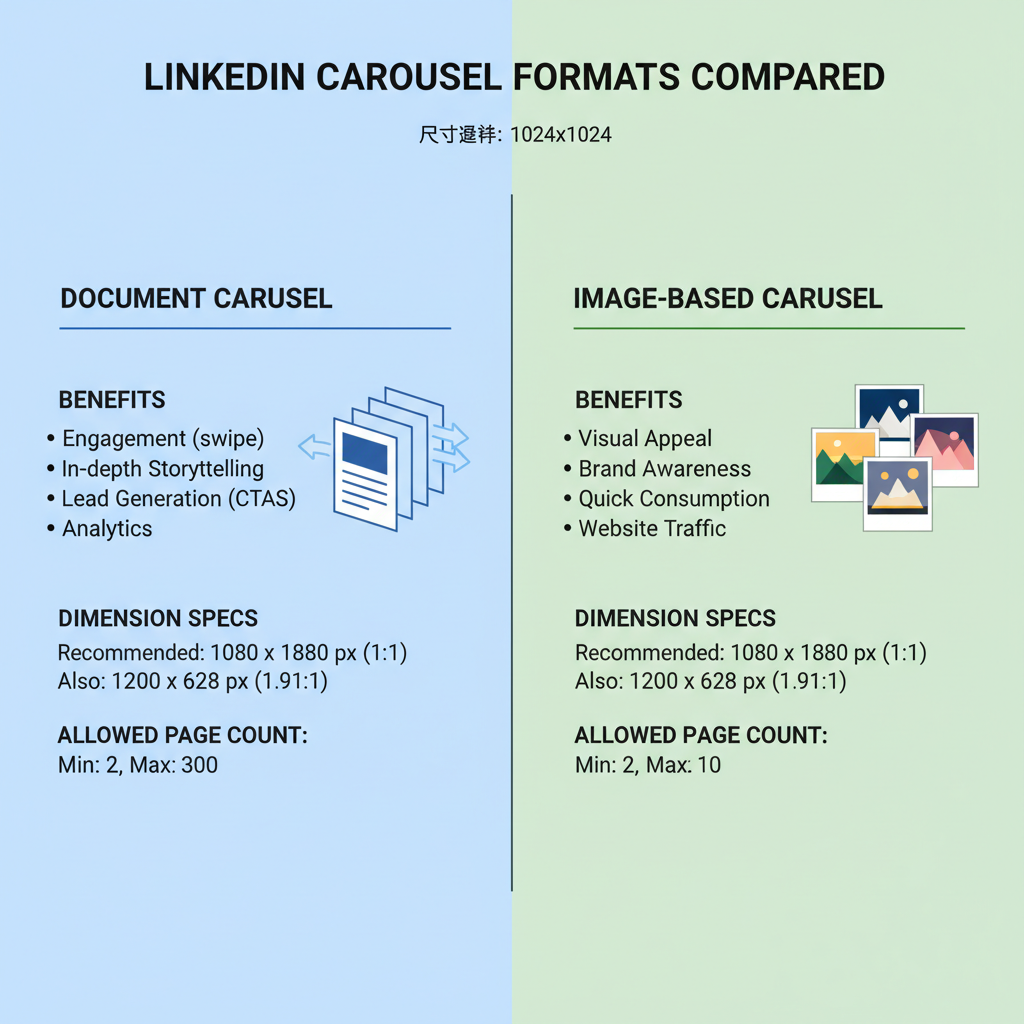 2. Image-Based Carousels — linkedin carousel post dimensions guide