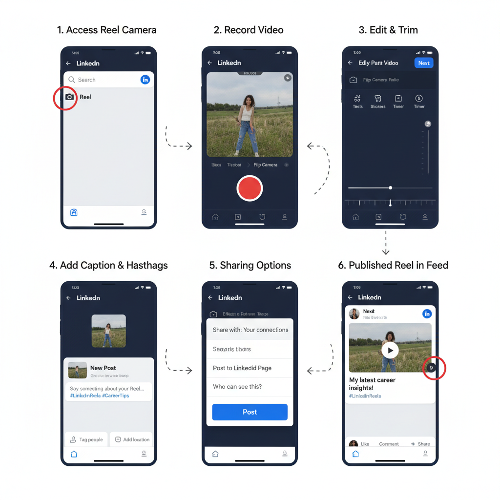 How to Access and Create LinkedIn Reels: Step-by-Step — linkedin reels feature professional growth