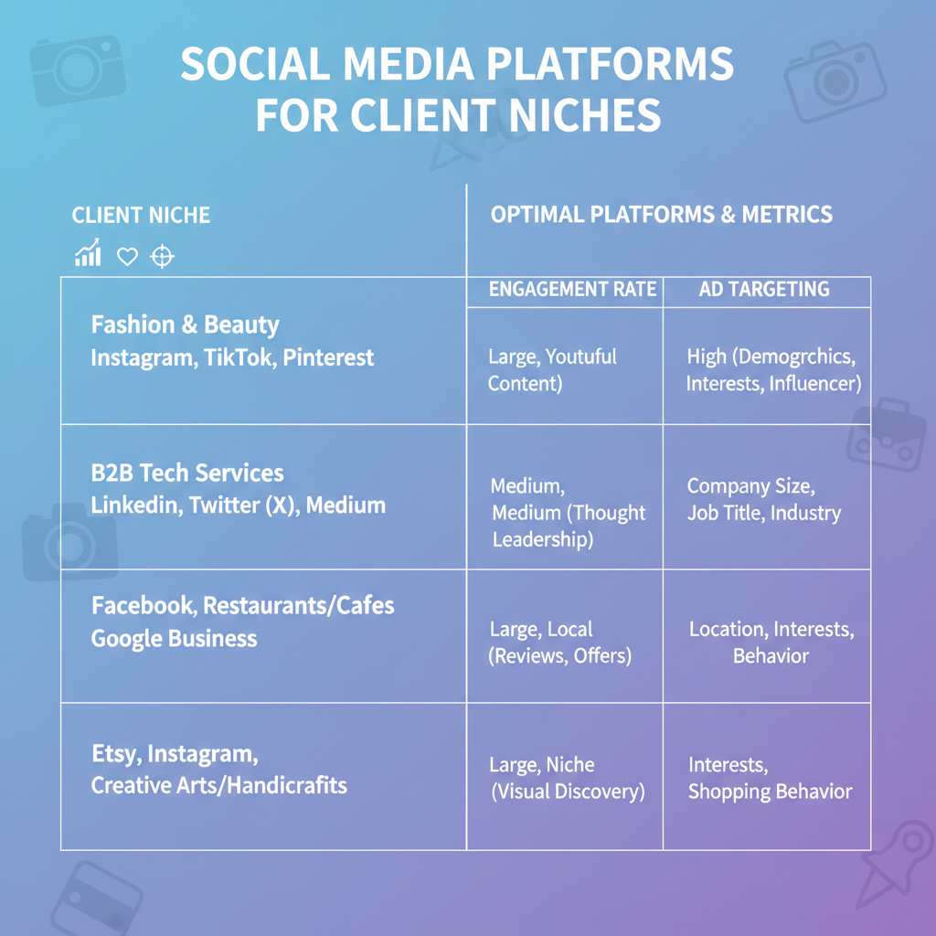 Research and Select Optimal Social Media Platforms Per Niche — marketing agency social media strategy
