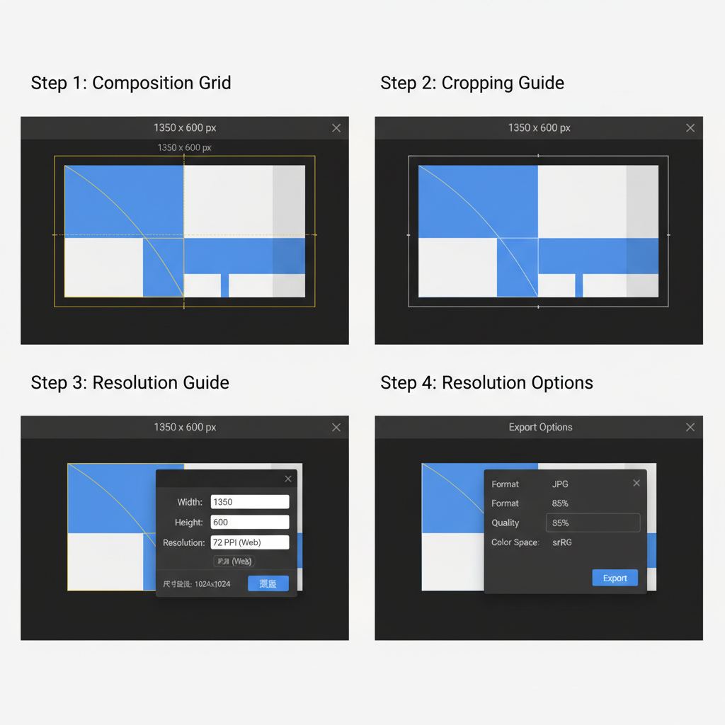 Cropping Tips — mastering 1350x600 image size for web and social media