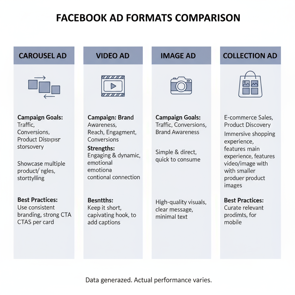 Choose the Right Ad Format for Your Goal — mastering facebook ppc advertising for better roi