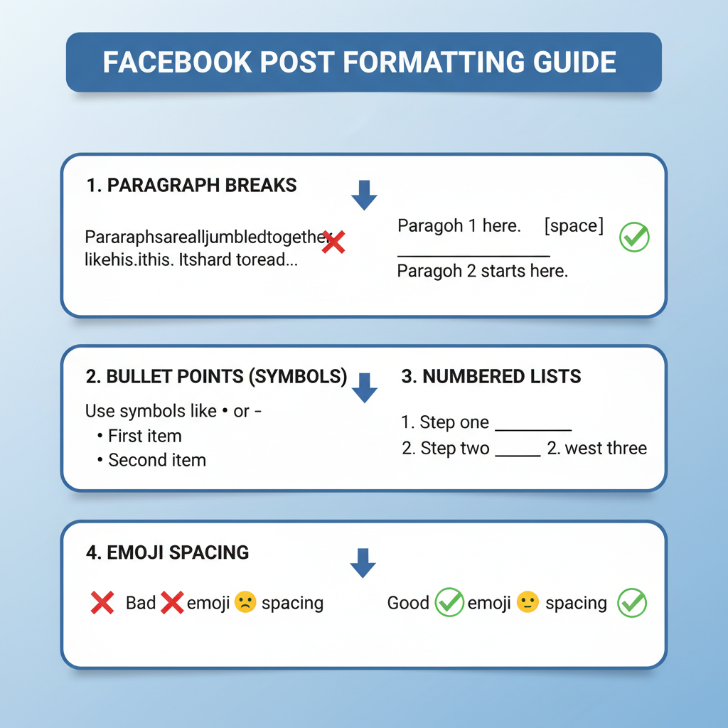 Best Practices — mastering formatting in facebook posts