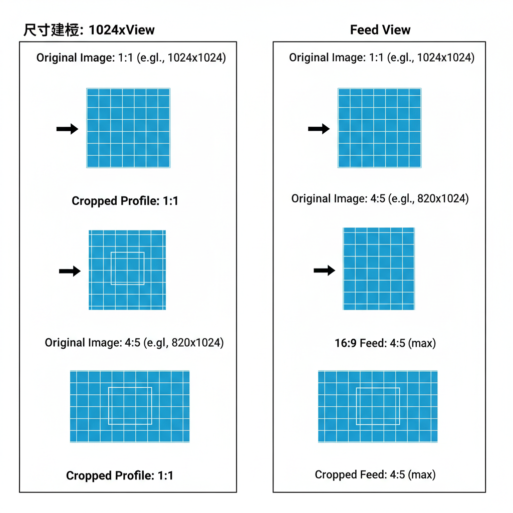 How the New Grid Ratio Affects Cropping — mastering new instagram grid ratio