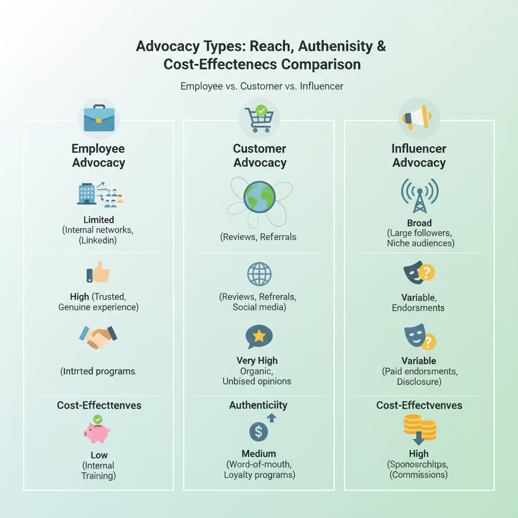Types of Social Media Advocacy — mastering social media advocacy for brand growth