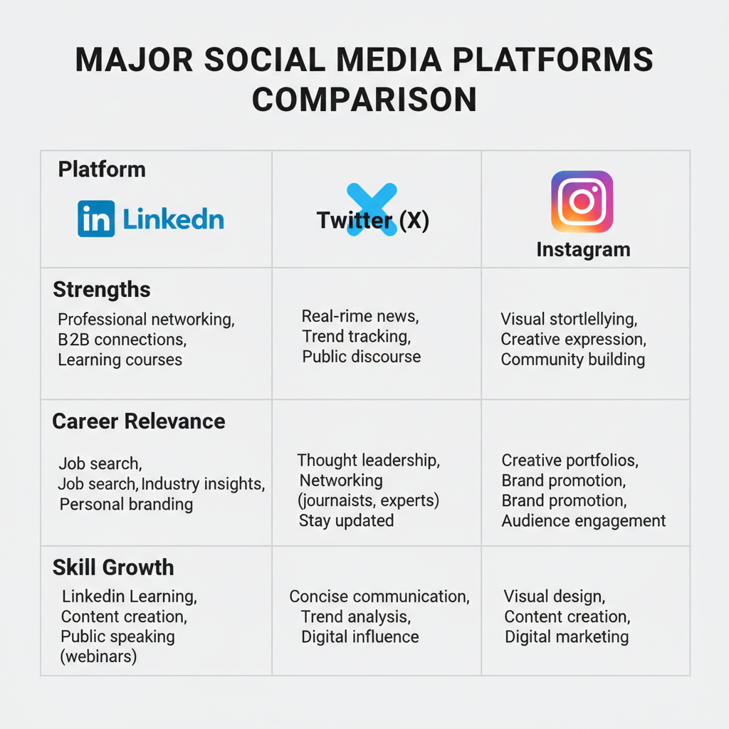 Selecting the Right Platforms for Your Career Goals — maximizing social media for professional development