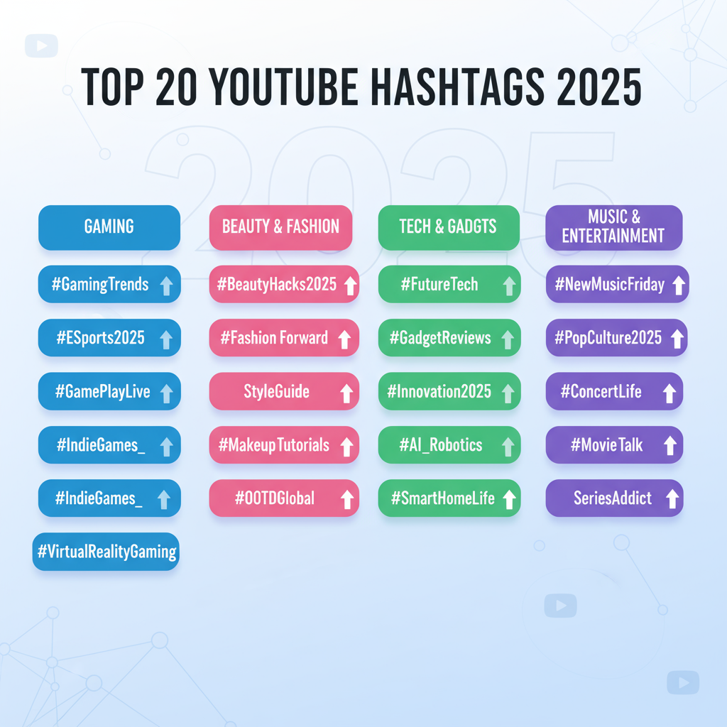 How YouTube Recommends Content Using Hashtags in 2025 — most popular youtube hashtags 2025