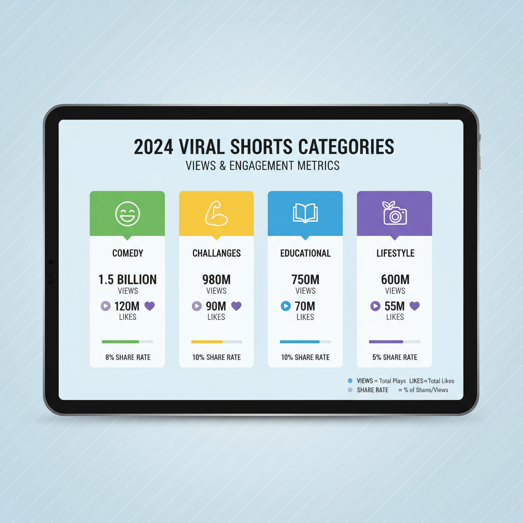 Current Statistics and Trends — most popular youtube shorts