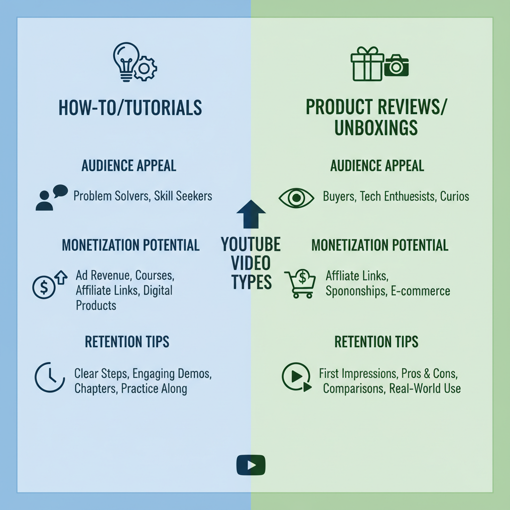 Monetization Potential — most popular youtube video types