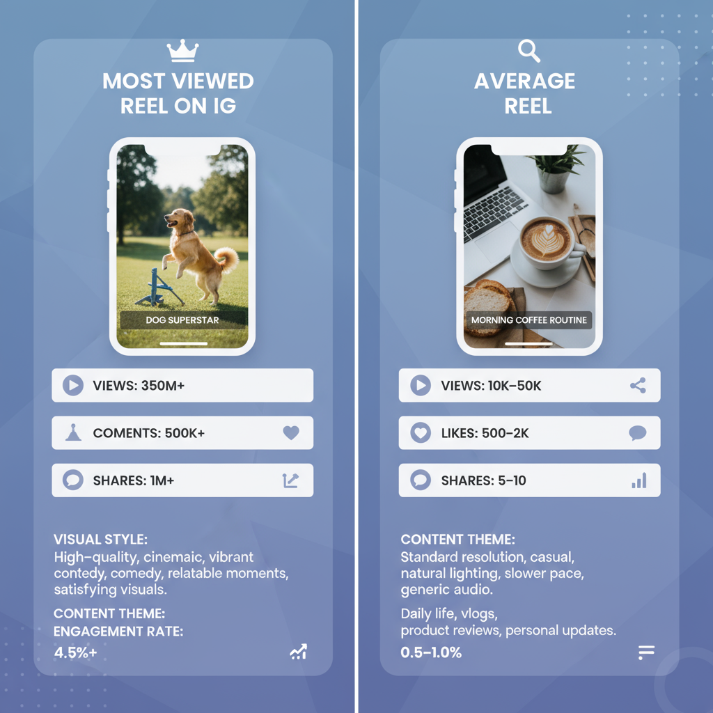 3. Trend Participation — most viewed reel on ig