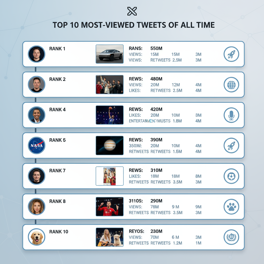 Tweet Formats That Dominate the List — most viewed tweets all time