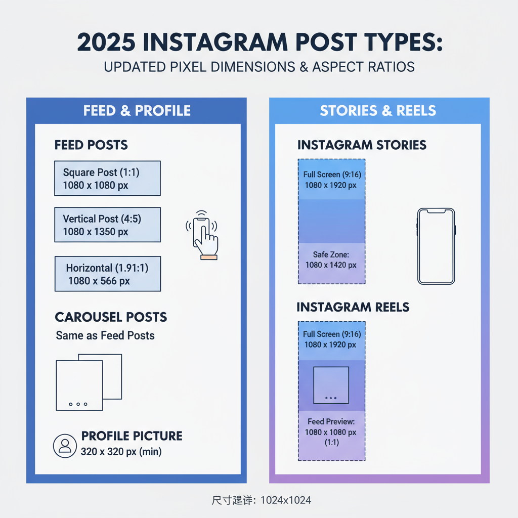 Instagram Feed Post Sizes 2025 — new instagram post size 2025