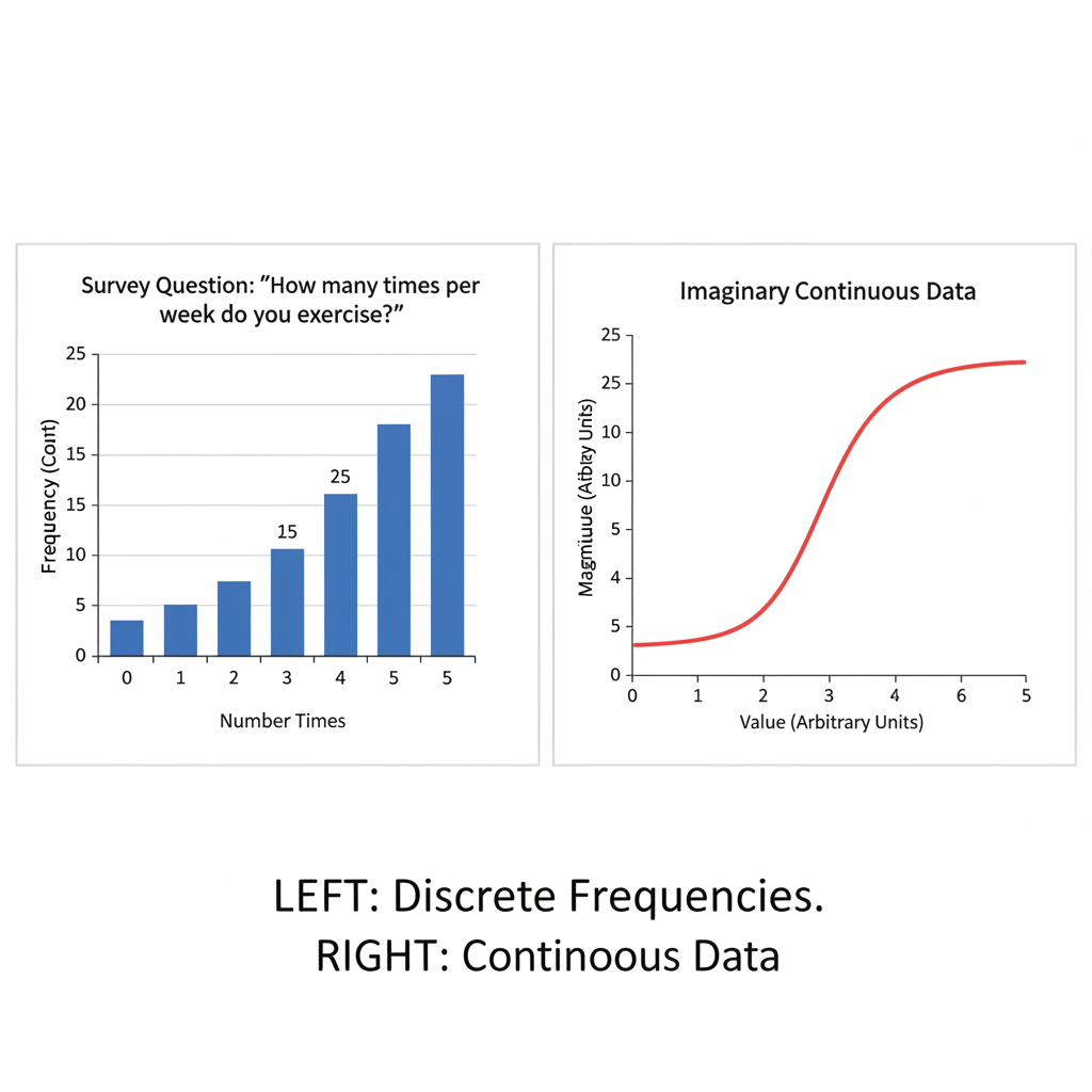 Research Example — number of times per week data type