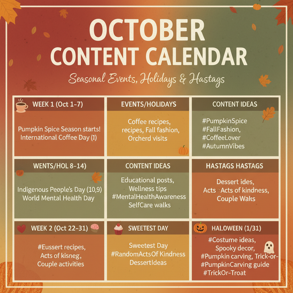 Contest Tips — october social media content ideas