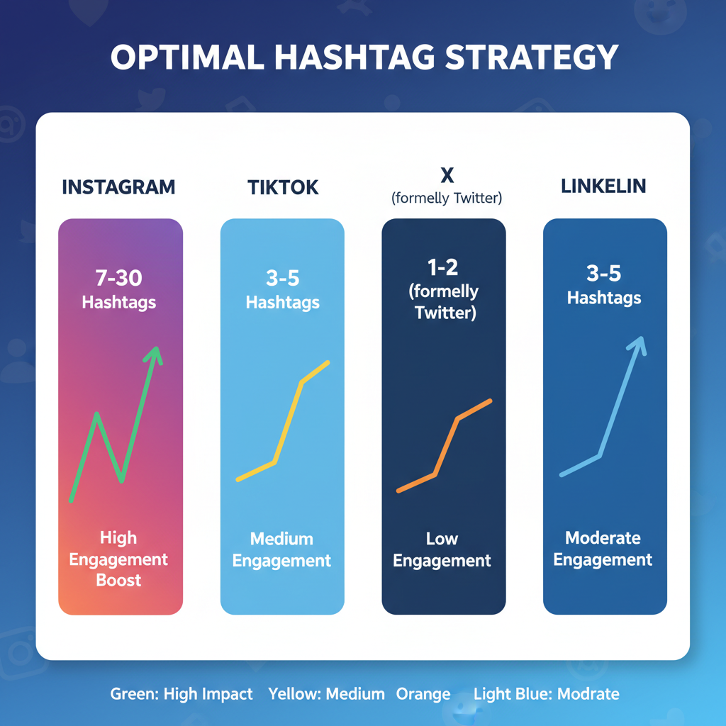 Grouping Hashtags Strategically — optimal amount of hashtags social media success