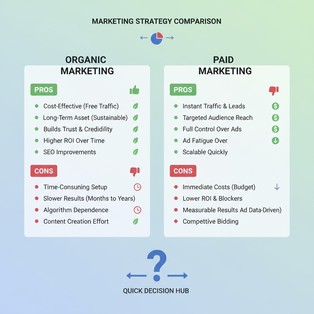 What is Paid Marketing? — organic vs paid marketing