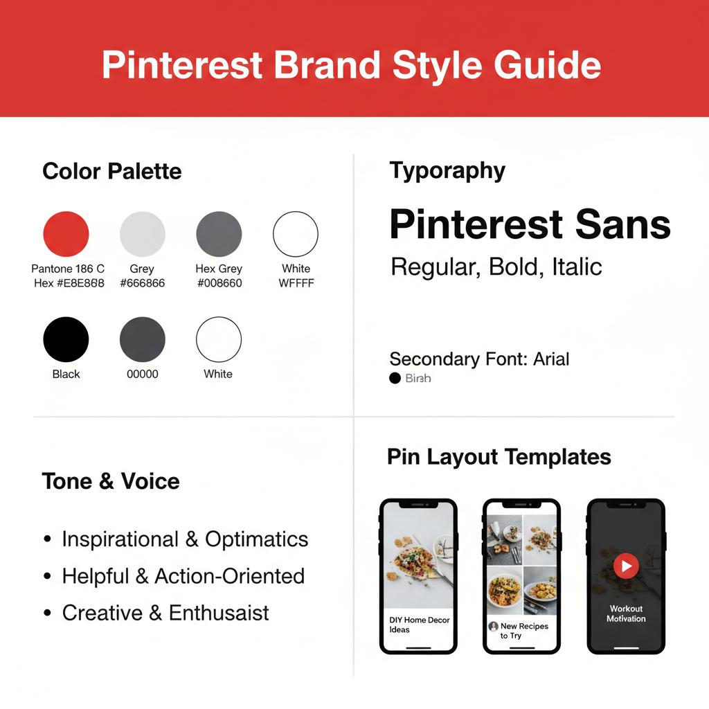 Defining Your Brand Identity: Colors, Fonts, Tone, and Messaging — pinterest brand guide