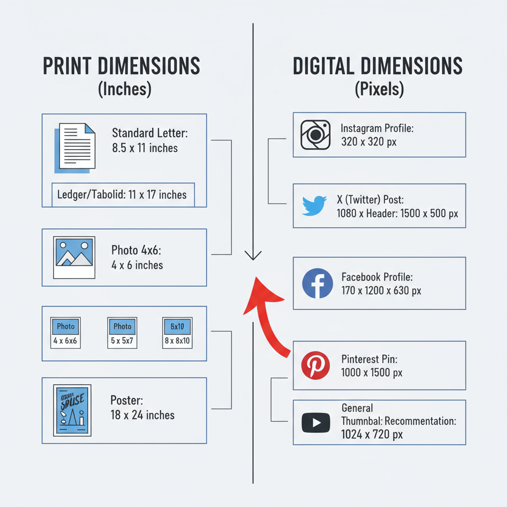 Common Print Photo Sizes and Their Uses — popular photo sizes guide print digital