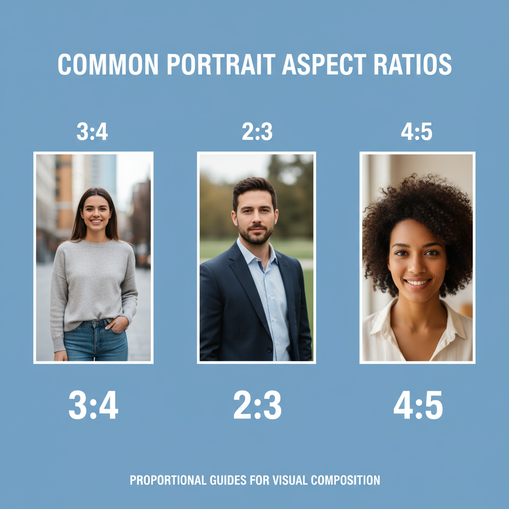 Recommended Sizes by Platform — portrait photo dimensions guide