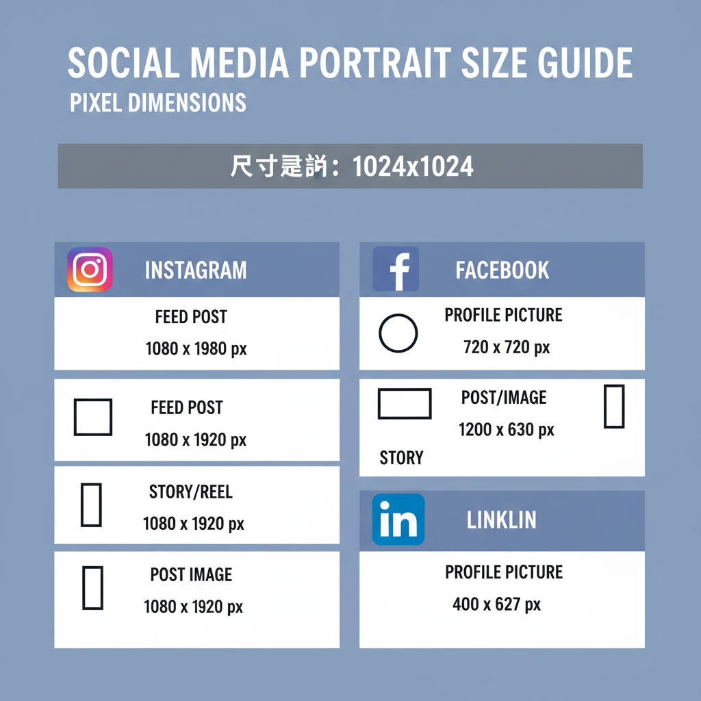 LinkedIn — portrait photo size in pixels