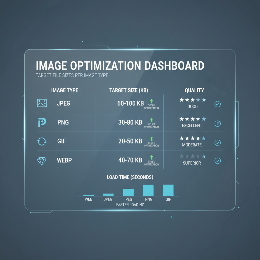 Target File Size — recommended website image sizes