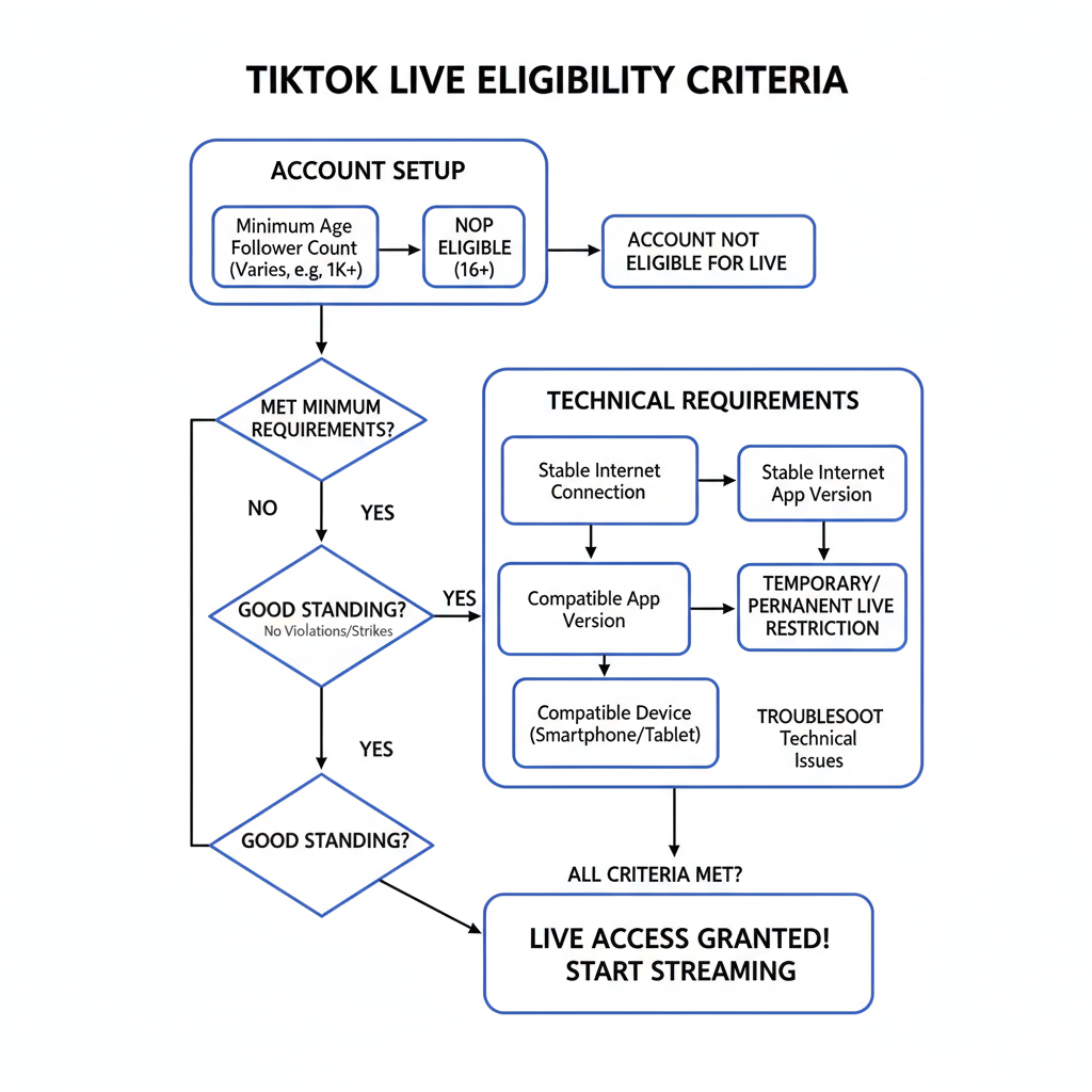 Device and Technical Requirements for High-Quality Streams — requirements to stream on tiktok