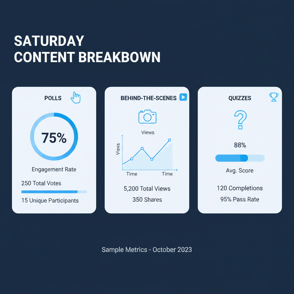 Analyze Your Audience's Weekend Habits — saturday engagement posts