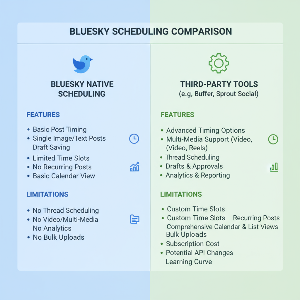 Third-Party Tools & Workarounds — schedule posts on bluesky