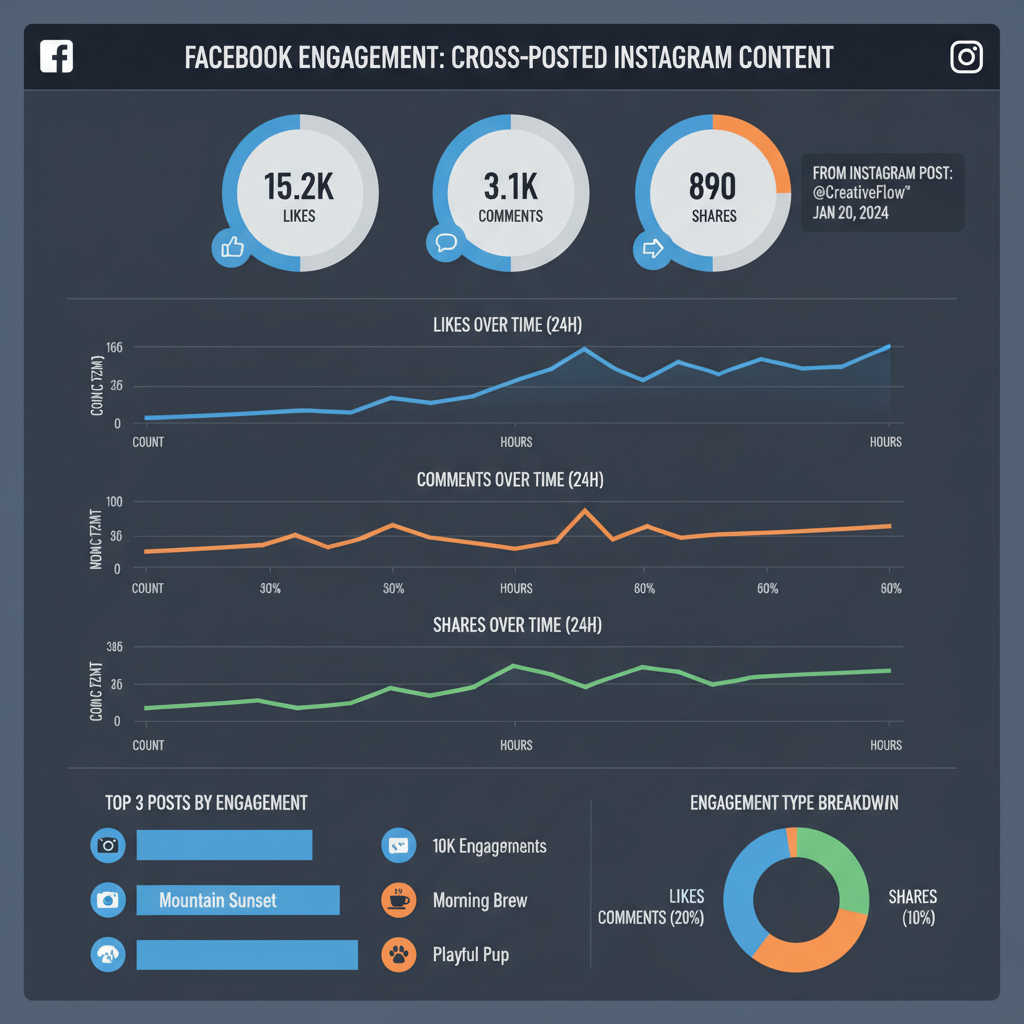 Setting Up Automatic Sharing for Posts, Stories, and Reels — sharing from instagram to facebook