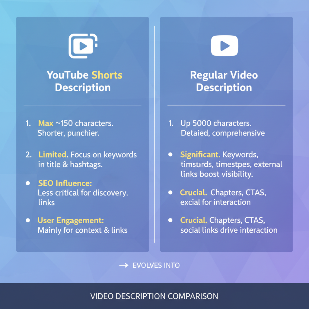 Understanding YouTube Shorts — should you add a description to youtube shorts