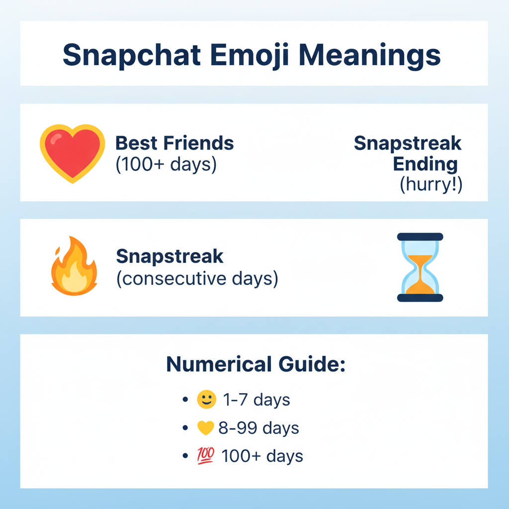 Numbers in Emojis: Heart, Fire, Hourglass, and Related Counts — snapchat meanings numbers