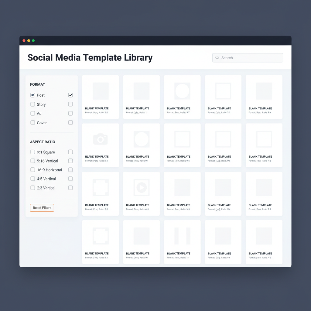 6. Carousel Templates — social media blank templates