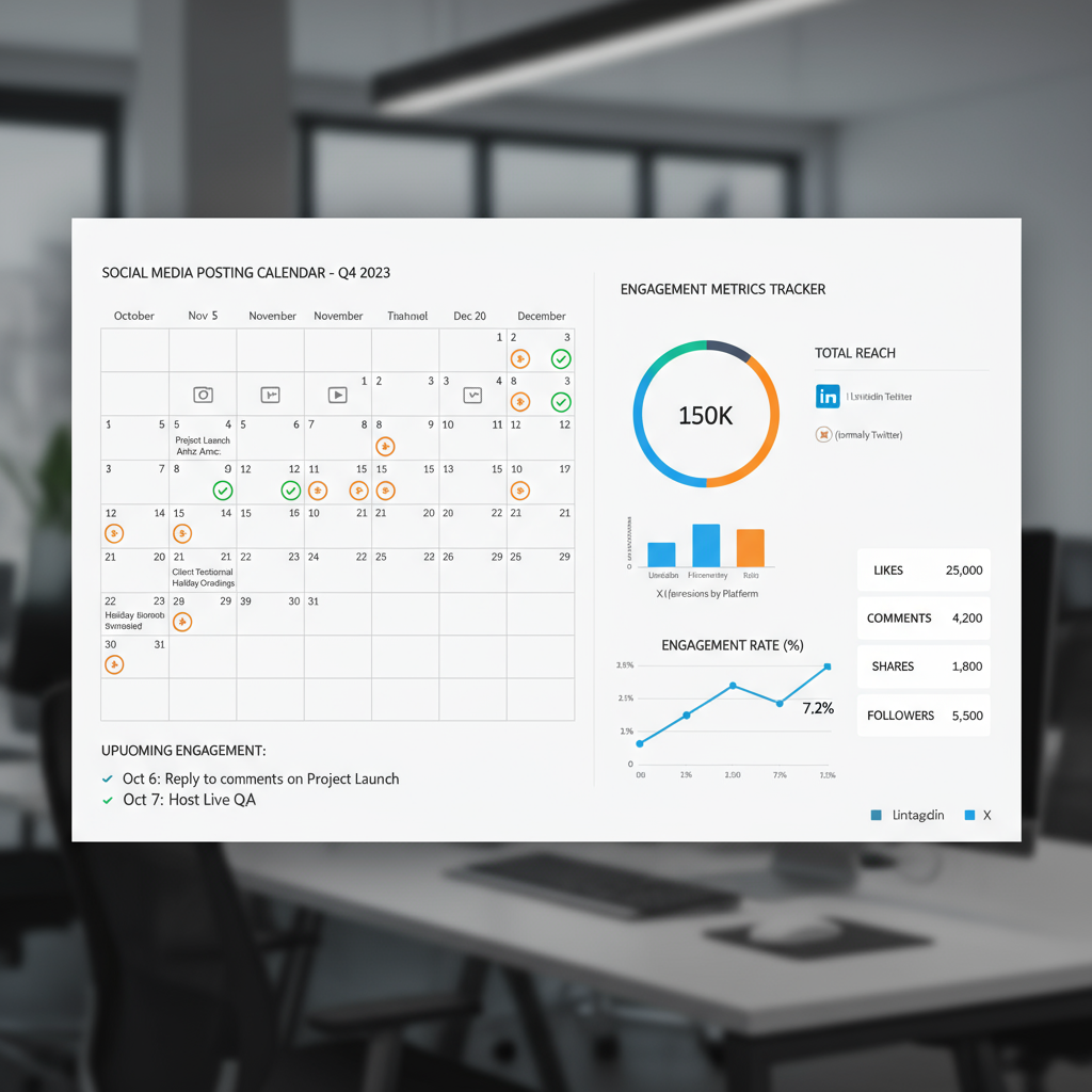 Create a Consistent Posting Schedule — social media for work effectively