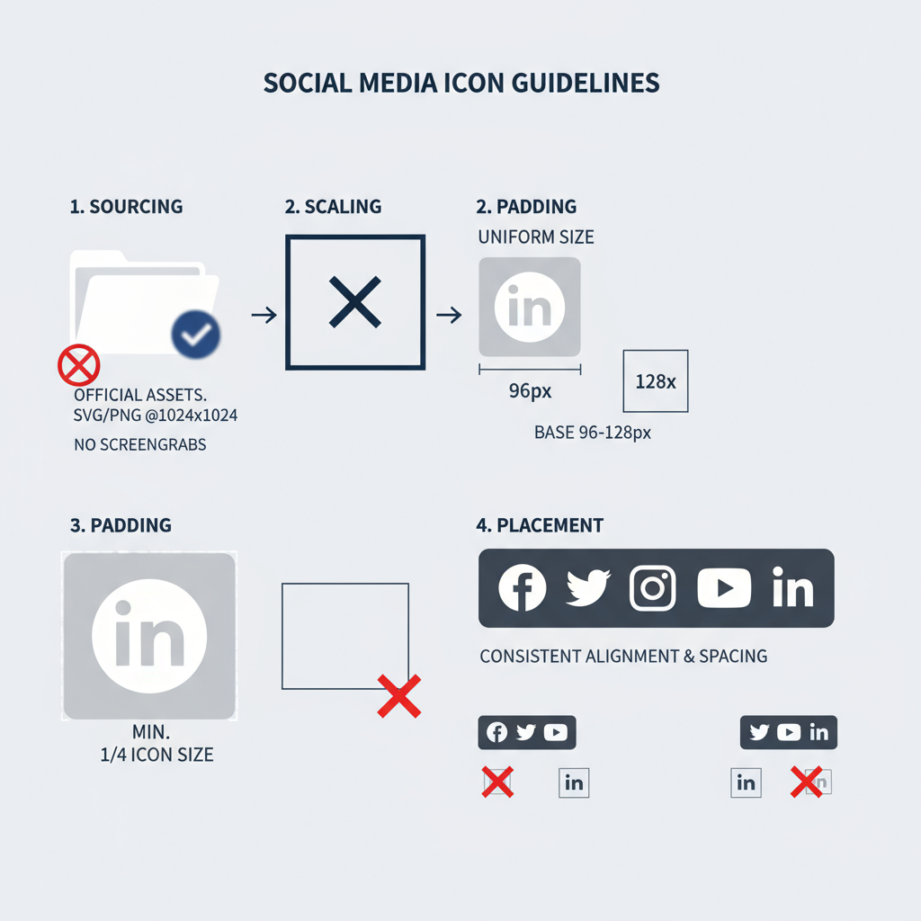 When to Choose a White Version of a Logo vs. Colored Version — social media logo white