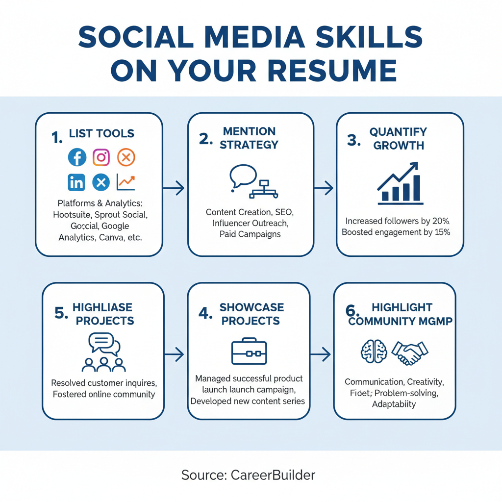 Highlighting Platform-Specific Expertise — social media resume skills
