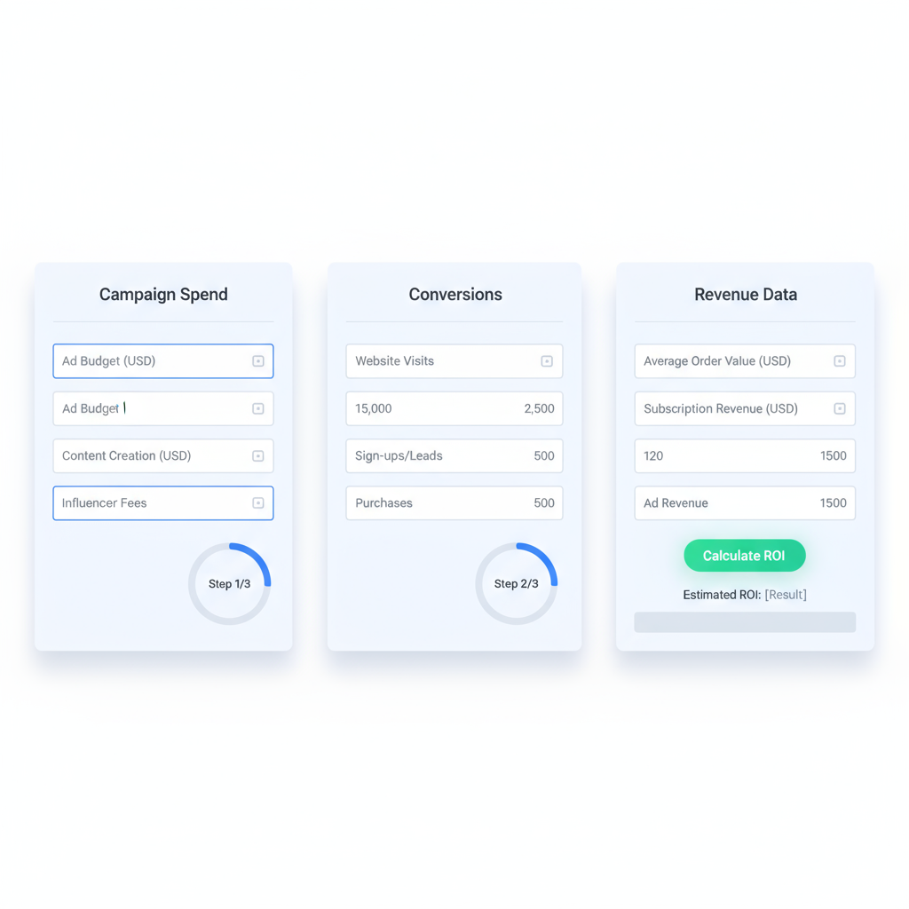 Step-by-Step: Inputting Data Into a Social Media ROI Calculator — social media roi calculator
